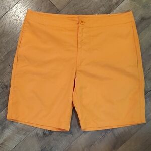 St. John's Bay Men's Bright Orange Flat Front Shorts